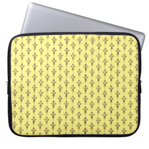 Purple Christian Cross Laptop Sleeve