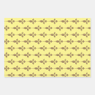 Purple Christian Cross Wrapping Paper Sheet