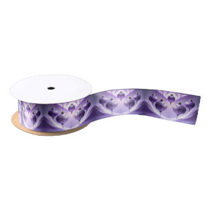 Purple Christmas Ball Holiday Satin Ribbon