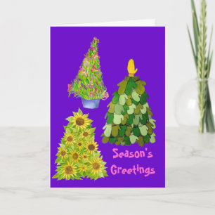 Purple Christmas Card