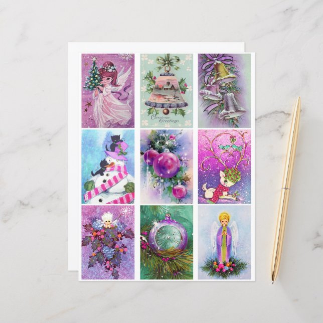 Purple Christmas Clipart  (Front/Back In Situ)