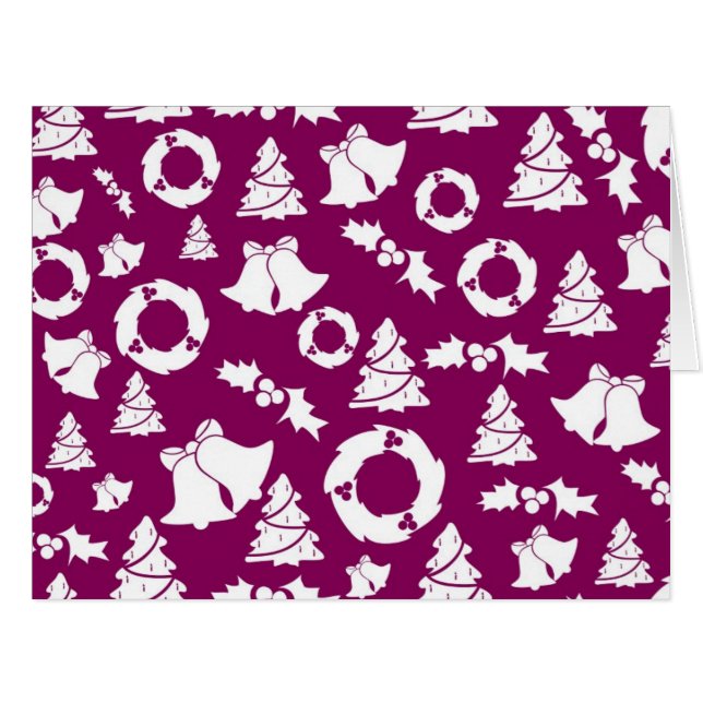 Purple Christmas Pattern (Front Horizontal)