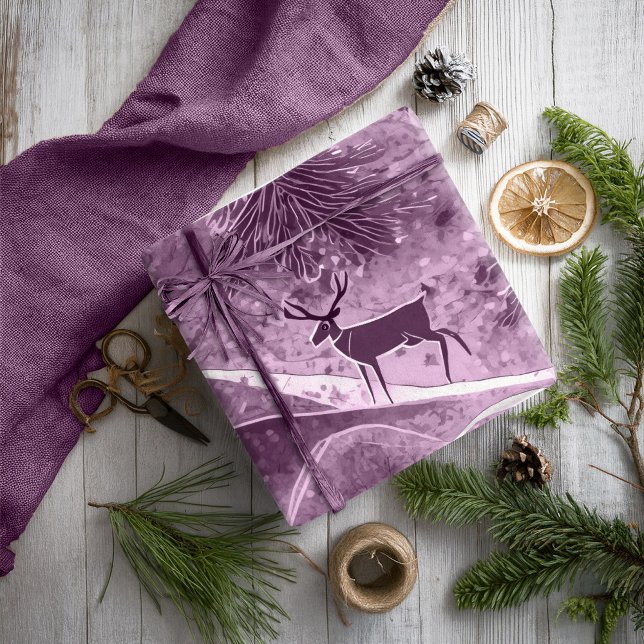 Purple Christmas Pattern#13 ID1009 Wrapping Paper (Creator Uploaded)