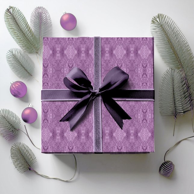 Purple Christmas Pattern#32 ID1009 Wrapping Paper (Creator Uploaded)
