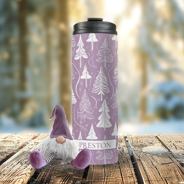 Purple Christmas Pattern#6 ID1009 Thermal Tumbler (Creator Uploaded)