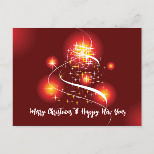 Purple Christmas Postcard