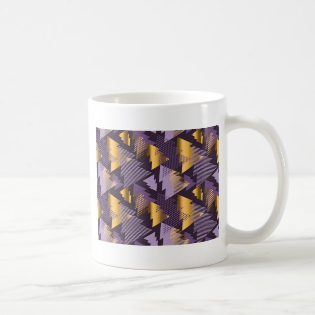purple christmas trees coffee mug (Right)