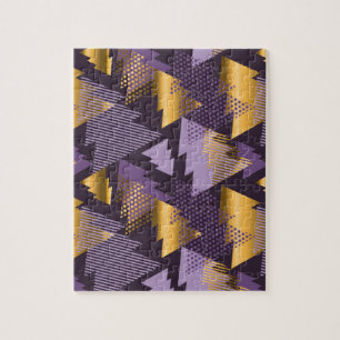 purple christmas trees jigsaw puzzle