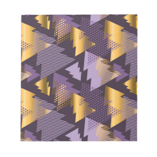 purple christmas trees notepad