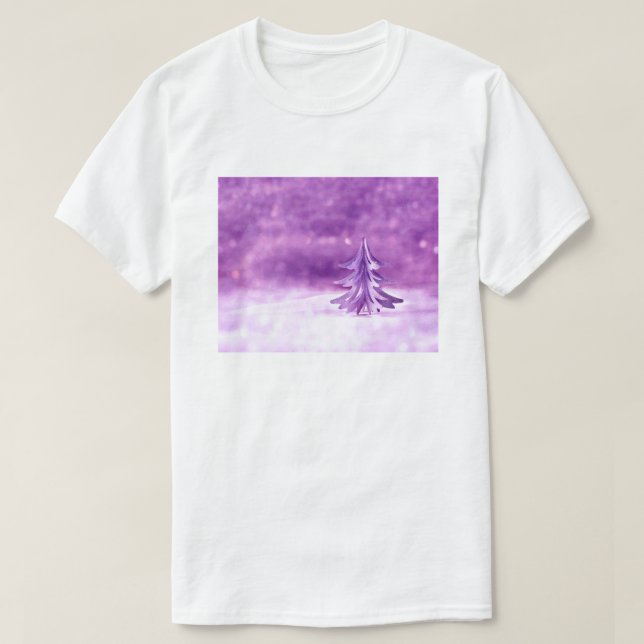 Purple Christmas Wonderland T-Shirt (Design Front)