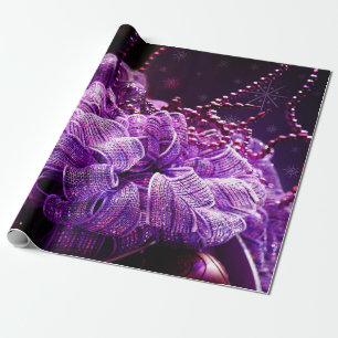 Purple Christmas - wrapping paper