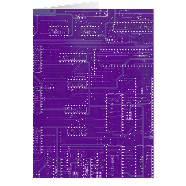 Purple Circuit Board Cyber Industrial EBM Techno (Front)