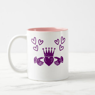 Purple Claddagh Ring Coffee Mug