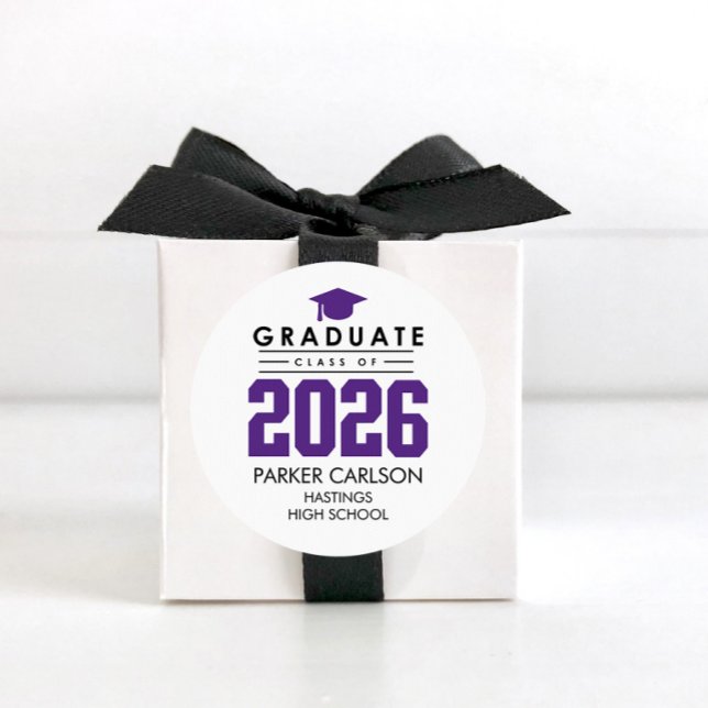 Purple Class of 2026 Graduation Sticker (Creator Uploaded)