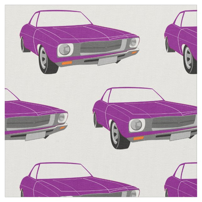 Purple Classic Car Fabric (Close Up)