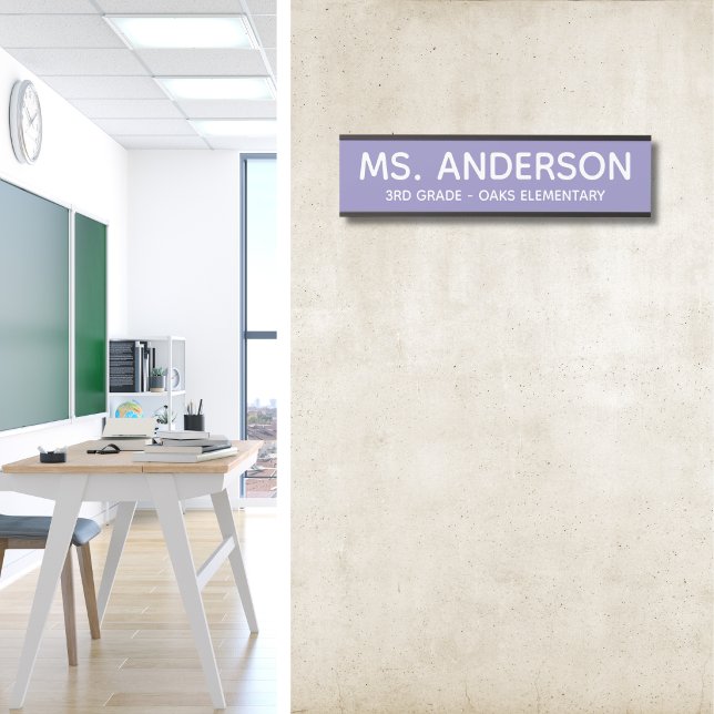 Purple Classroom Door Sign (Creator Uploaded)