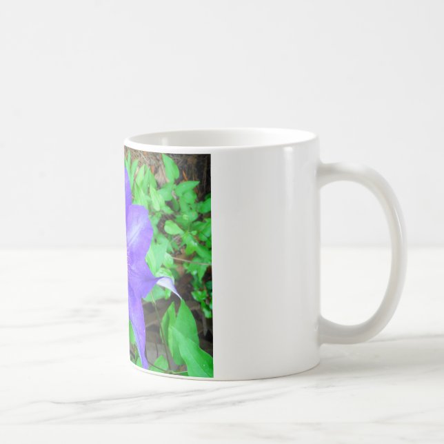Purple Clematis Flower Coffee Mug (Right)