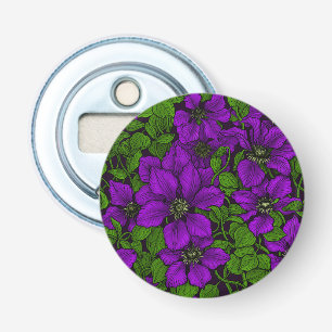 Purple Clematis vine Bottle Opener