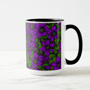 Purple Clematis vine Mug