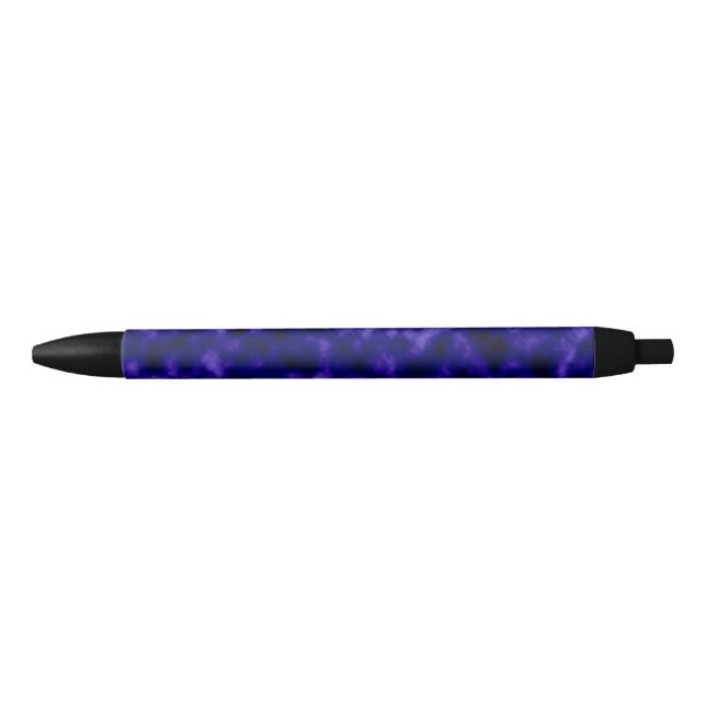 Purple Clouds Black Ink Pen (Front)
