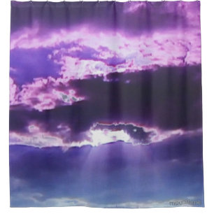 Purple Clouds Shower Curtain