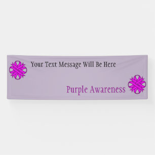Purple Clover Ribbon by Kenneth Yoncich Banner