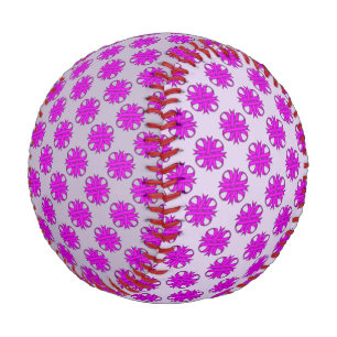 Purple Clover Ribbon by Kenneth Yoncich Baseball