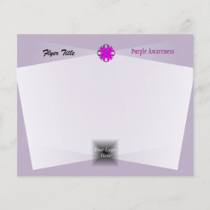 Purple Clover Ribbon by Kenneth Yoncich Flyer