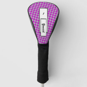 Purple Clover Ribbon by Kenneth Yoncich Golf Head Cover