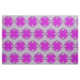 Purple Clover Ribbon Fabric