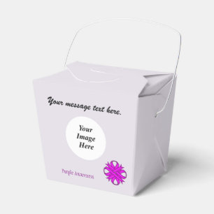 Purple Clover Ribbon Template by Kenneth Yoncich Favour Box