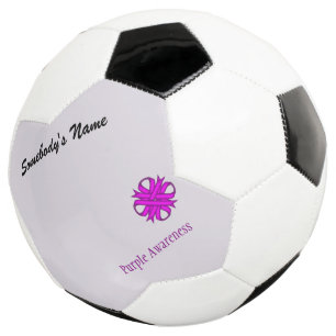 Purple Clover Ribbon Template by Kenneth Yoncich Soccer Ball