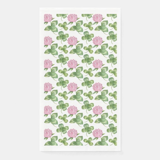 Purple Clover | St Patrick's Day Napkin (Front)