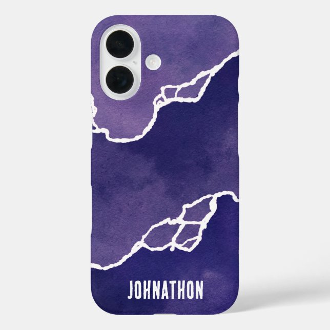 Purple Coastal Tides Case-Mate iPhone Case (Back)