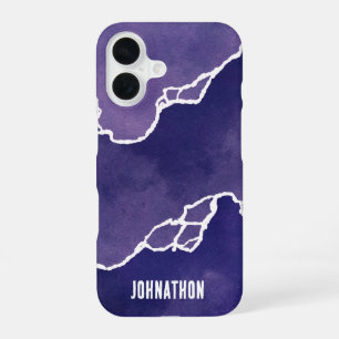 Purple Coastal Tides iPhone 16 Case