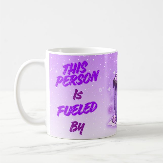 purple coffee mug (Left)