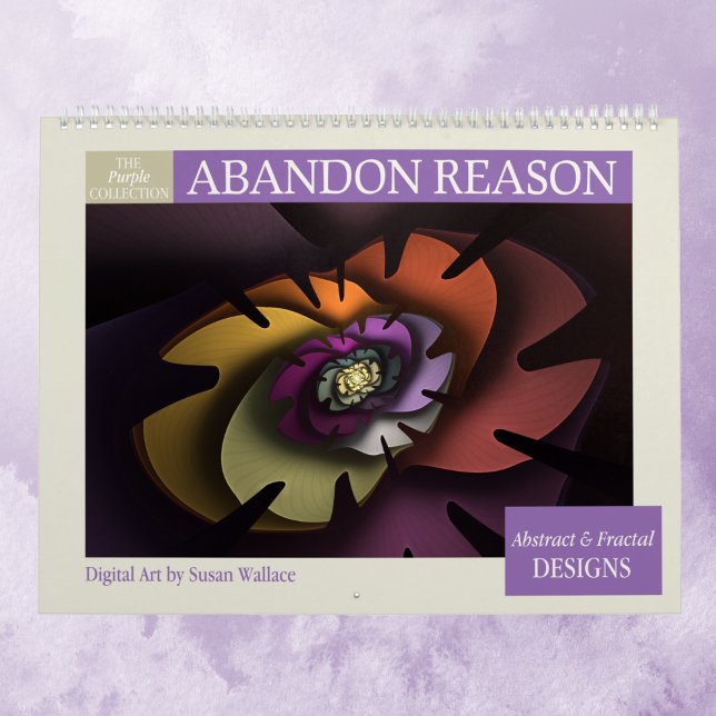 Purple Collection Abstract Fractals 2026 Calendar (Creator Uploaded)