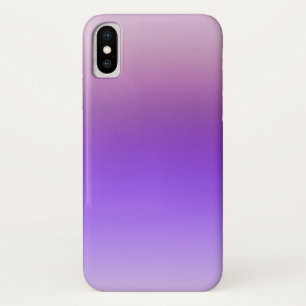 Purple Color Gradient Ombre iPhone X Case