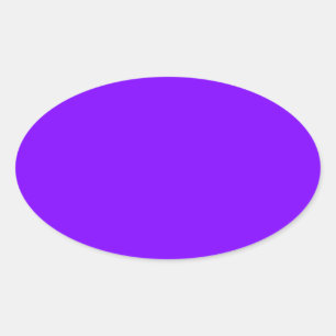 Purple Colour Customised Designer Oval Sticker