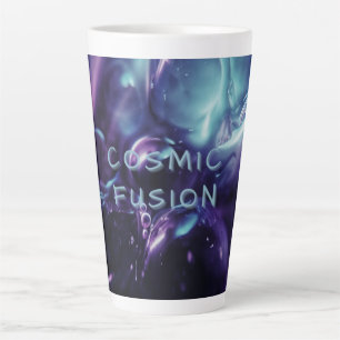 Purple colour of celestial illusion latte mug