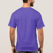 purple colour t-shirt for men and women's wear (Back)