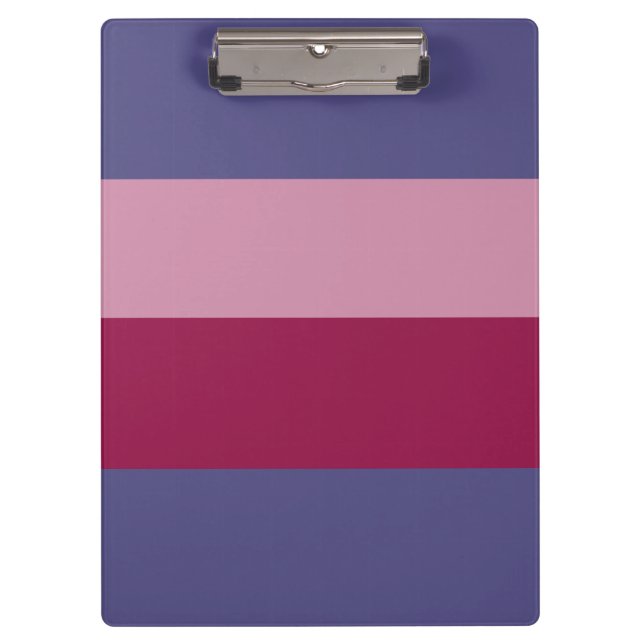 Purple colours stripes clipboard (Front)