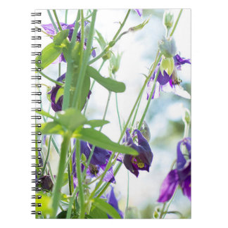 Purple Columbine Floral notebook