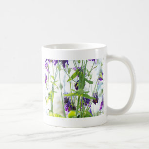 Purple Columbines Floral Mug
