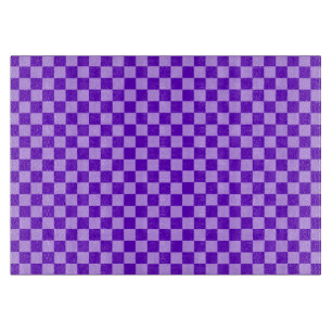 Purple Combination Chequerboard by Shirley Taylor Cutting Board