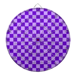 Purple Combination Chequerboard by Shirley Taylor Dartboard