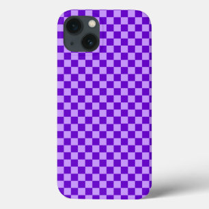 Purple Combination Chequerboard by ShirleyTaylor iPhone 13 Case