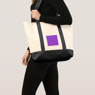 Purple Combination Chequerboard by ShirleyTaylor Tote Bag