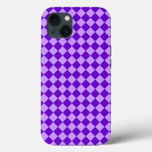 Purple Combination Diamond Pattern by STaylor iPhone 13 Case