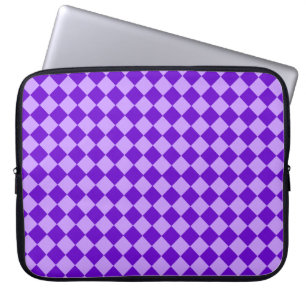 Purple Combination Diamond Pattern by STaylor Laptop Sleeve